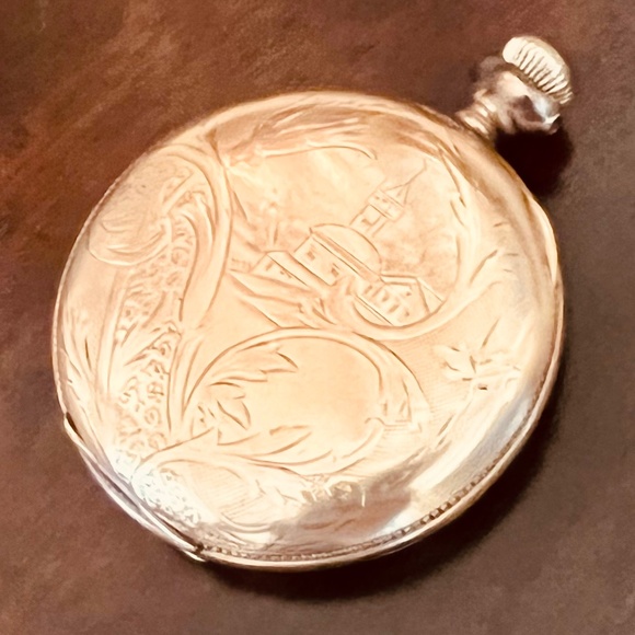 🌟HP🌟RARE ANTIQUE ELGIN HUNTER POCKET WATCH - Picture 10 of 16